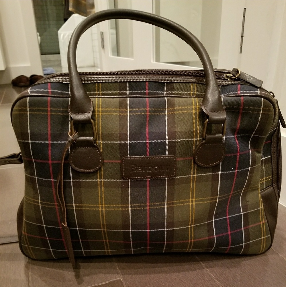 Vintage Barbour Tartan Cross body bag